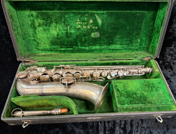 Vintage Silver Plated C.G. Conn C-Melody Saxophone, Serial #99544